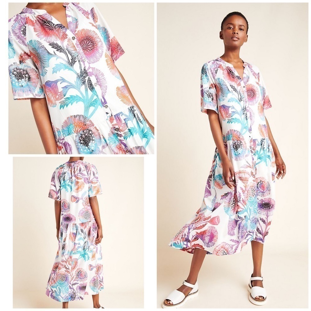 NWT Tugboat Azores Dandelion Floral Maxi Dress​​​​​​